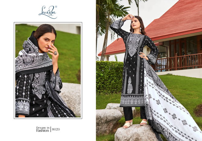 Naira Nx Vol 8 Black And White By Levisha Cambric Pakistani Dress Material Wholesale Online
